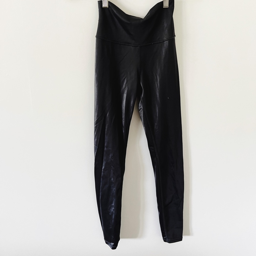 Alo Grey Coated Legging, size small